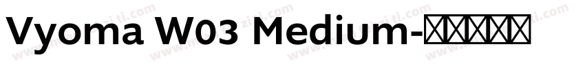 Vyoma W03 Medium字体转换